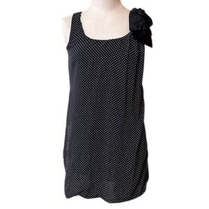 Maurices Small Sheath Black White Polka Dot Sleeveless Sheath Dress
